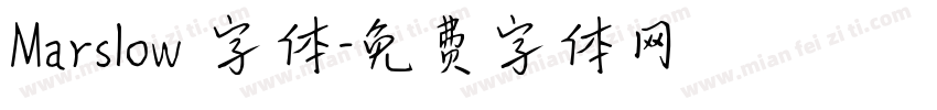 Marslow 字体字体转换